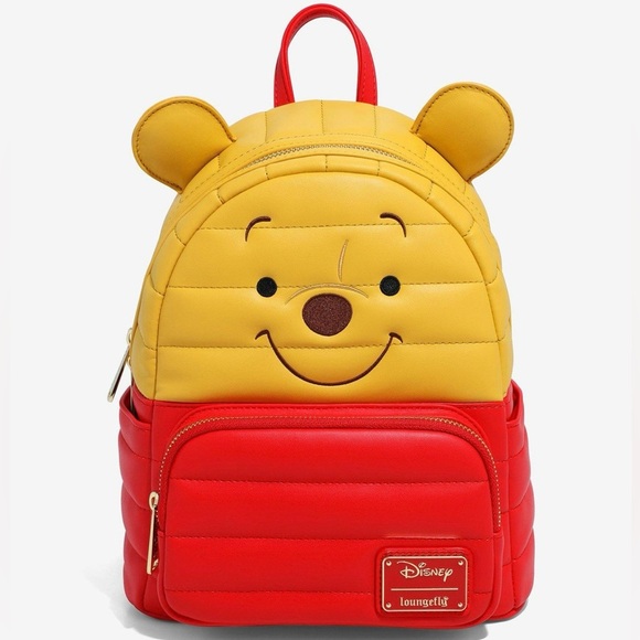 Loungefly Handbags - Loungefly Disney Winnie the Pooh Puffer Pooh Bear Figural Mini Backpack